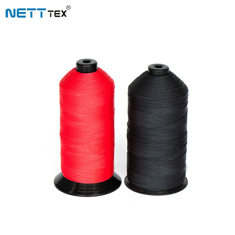 Ptfe costura de rosca preta escura